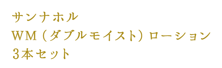 サンナホル　ＷＭ（ダブルモイスト）ローション