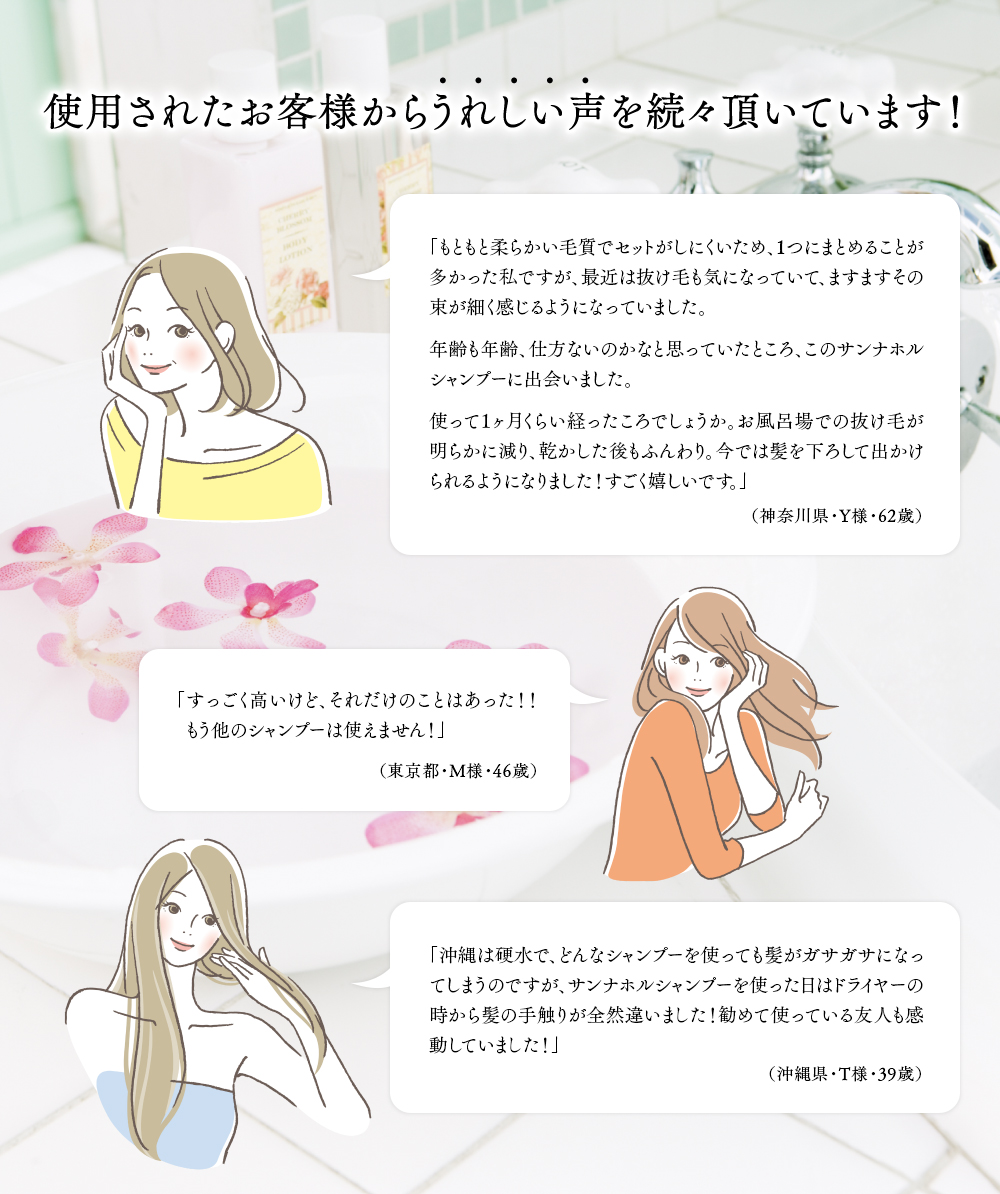 サンナホル ナチュラルトリートメントシャンプー【1週間お試し サンナホル ナチュラルトリートメントシャンプー【1週間お試し